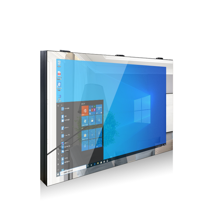 鏡面半戶(hù)外廣告機(jī)